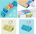 Medium Binder Clips 1.25 inch length, Colorful, for Office (40 Pcs)...