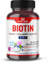 Biotin and Colagen, Keratin, HA, Niacin, Quercetin - 9 IN 1 Hair Growth Support, Skin & Nails Beauty Supplement 14,519mg | 150 Capsules...