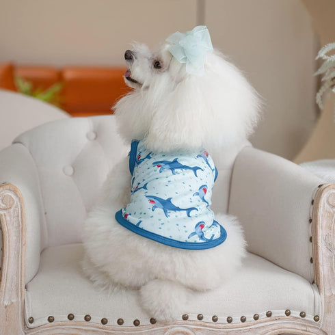 CuteBone Dog Shirts 2-Pack Soft Pet Clothes Breathable Summer Vest for Small Puppy and Stretchy Cat Apparel 2BX11L...