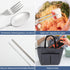 Travel Cutlery, Portable Cutlery Set | Portable Silverware Set, 18/8 Stainless Steel Lunch Reusable Travel Cutlery Set, Fork and Spoon/Knife Set f...