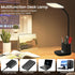 DEEPLITE LED Desk lamp with USB Adapter Charging, Eye-Caring Study Lamp for Dorm Home Office, 3 Colors Dimming Brightness Touch Control Table Lamp...