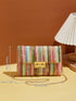 QWINEE Stripe Pattern Bag Crossbody Bag Shoulder Bag Square Bag Shopping Work Handbags Ladies Shoulder Totes Bag...
