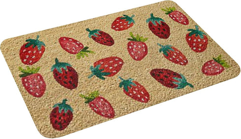 Welcome Mats for Front Door Outdoor Entry Strawberries Doormat Housewarming Wedding Gift Funny Mat Doormat Non Slip Mat for Home Indoor Rugs Patio...