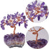 mookaitedecor Amethyst Crystal Tree with Amethyst Cluster Crystals Base Bonsai Money Tree for Wealth and Luck...