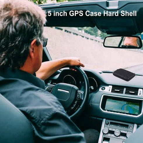 5" 5.2 inch Hard Carrying Case Waterproof Storage Bag GPS Pouch GPS Case Compatible with 5 inch Garmin Nuvi 52lm 55lm 2450 2460 2595lmt 2559LMT 25...