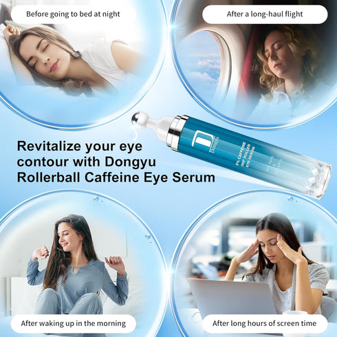 Caffeine Eye Cream for Dark Circles: Under Eye Cream Morning Skincare - Daily Eye Serum for Eyelids Puffiness...
