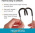 High Road Car Hooks for Purses and Bags with Leather Trim - Unbreakable Headrest Car Hooks for Large Purse Straps and Heavy Bags up to 40 lbs - Se...