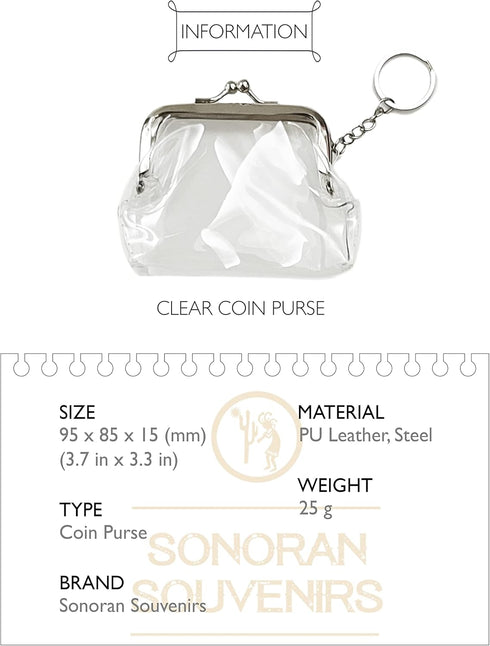 Holographic Coin Purse, Kiss-lock Clasp Iridescent Jelly Wallet (Transparent (2 Pack))...
