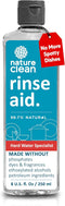 NATURE CLEAN Natural Dishwasher Rinse Aid Cleaner Liquid & Dishwashing Drying Agent 8 oz - 250ml. Non-Toxic Eco-Friendly Plant-Based Fragrance-Fre...