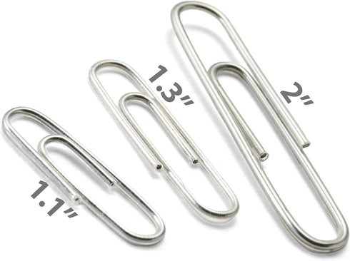 Officemate 340 Assorted Paper Clips and Binder Clips, Re-usable Storage Tub, Silver/Black (31040)...