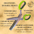 Herb Scissors, Stainless Steel Multipurpose 5 Blade Kitchen Herb Shears, Herb Cutter with Safety Cover and Cleaning Comb for Chopping Basil Chive ...