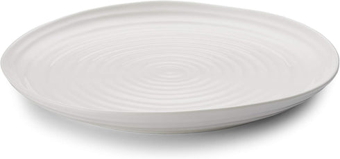 Portmeirion Sophie Conran White Round Platter | 12 Inch Porcelain Serving Tray for Appetizers, Snacks, and Sandwiches | Made from Fine Porcelain |...