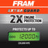 FRAM Extra Guard CA11050 Replacement Engine Air Filter for Select Chrysler, Dodge, Ram and Volkswagen (3.6L) Models, Provides Up to 12 Months or 1...