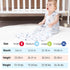 david's kids 2 Pack Baby Sleep Sack 6-12 Months, Rayon Derived from Bamboo?Soft Cooling Sleep Sacks for Summer, TOG 0.5 Baby Wearable Blankets wit...