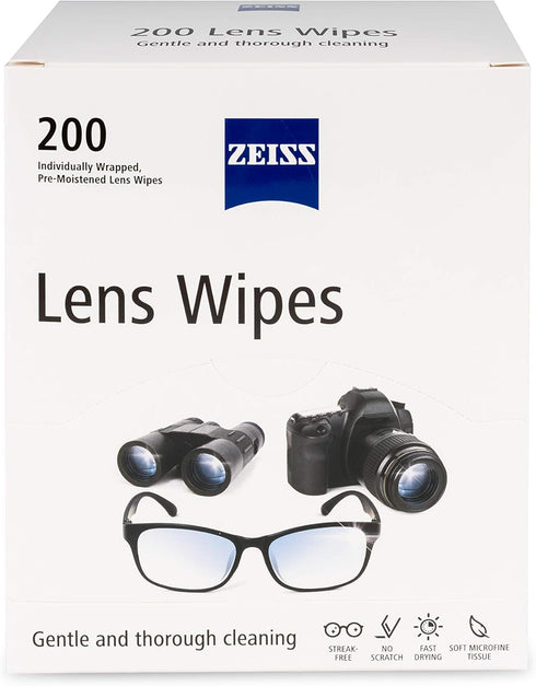 ZEISS Pre-Moistened Lens Cleaning Wipes, 200 Count...