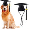 Pet Graduation Caps Dog Graduation Hat with 2024 Black Tassel Puppy Grad Hat Graduation Costume for Dogs Cats Holiday Dog Outfits Accessory Party ...