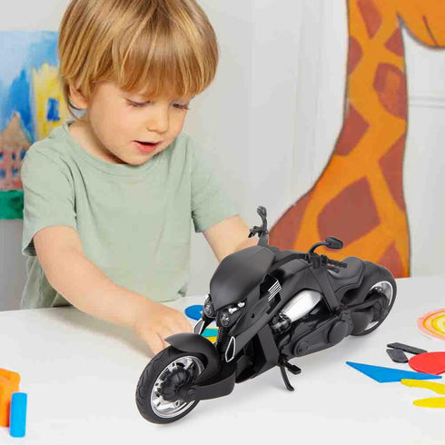 BDTCTK 1:12 Compatible for Travertson V-rex Motorcycle Toy Car, Model Car, Collection and Decoration Gift Toy for Adults and Kids Boy Girl (Black)...