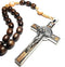 SANCTUM VERITAS Genuine Made in Italy Rosary Necklace Blessed by Pope Francis Saint Benedict Medal Cross perfect for car mirror Rosarios catolicos...