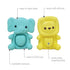 Infantino Teethimal Pop Pals - Elephant & Lion Sensory Popper Toy with Soothing Teething Textures for Infants & Toddlers, 6M+...