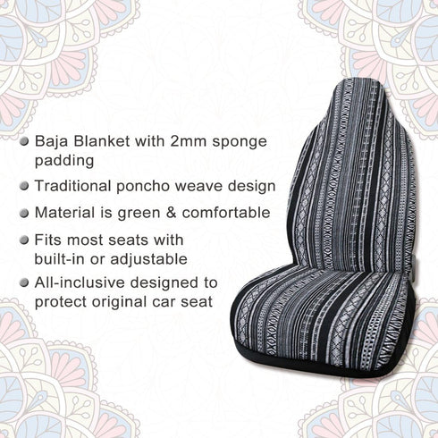 uxcell Universal Black Bucket Seat Cover Protector Pad for Auto Car SUV...