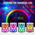 LFS LED Portable Bluetooth Speakers with Lights, Night Light Waterproof,Speakers Color Change Computer Speaker,Mic TF Card TWS Support for iPhone ...