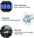 EEEkit 4 Digital Blue LED Tachometer, RPM Speed Meter Digital Motor with Hall Proximity Switch Sensor NPN for Conveyor Belts...
