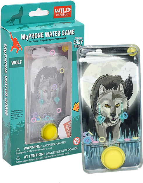 Wild Republic My Phone Water Game Wolf Design, Gift for Kids, Great for Hours of Independent Play, 8"...