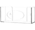 Cq acrylic Clear Wall Floating Glove Rack and Glove Box Dispenser Holder 10"x6.25"x4" Pack of 1...