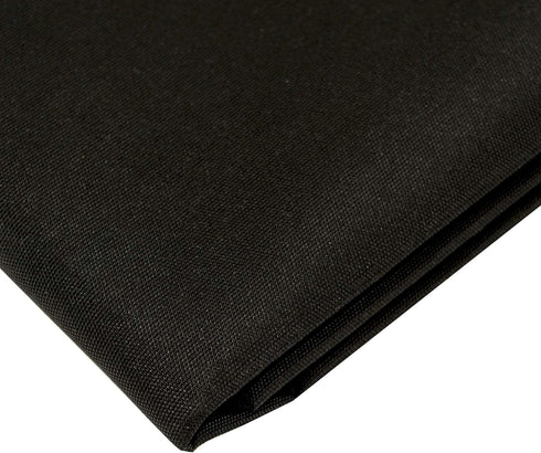 Canvas Waterproof Fabric 6OZ 58 Inches Wide by The Yard (Black,1 yard)...