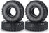 MOHERO 4PCS 1.0" Mud Grappler Rubber Tyre 1.0 Wheel Tires 62 * 22MM for Axial SCX24 90081 AXI00001 002 004 005 006 RC Crawler Car (A Style)...