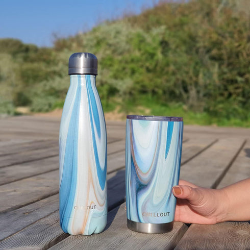 CHILLOUT LIFE 20 oz Stainless Steel Tumbler with Lid - Double Wall Vacuum Insulated Coffee Mug with Splash Proof Lid and Straw for Hot & Cold Drin...