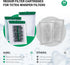 8 Pack Medium Filter Cartridges Compatible with Tetra Whisper Bio-Bag Filters, Replacement Filter Cartridge for TetraFauna ReptoFilter 20 gallons ...