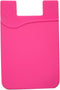 Phone Card Holder Sockets, Silicone Adhesive Stick-on ID Credit Card Wallet Phone Case Pouch Sleeve Pocket for Most of Smartphones (Hot Pink)...