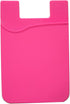 Phone Card Holder Sockets, Silicone Adhesive Stick-on ID Credit Card Wallet Phone Case Pouch Sleeve Pocket for Most of Smartphones (Hot Pink)...