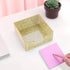 Acrylic Sticky Note Holder, Self Stick Note Pad Holder, 3.94 x 3.94 Inch Glitter Sticky Note Dispenser, Memo Pad Holder Dispenser Organizer for Sc...