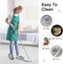 2 Pairs Microfiber Cleaning Mop Slippers for Floor Cleaning House Mop Shoes Men and Women Washable Unisex Dusting Slippers Dirt Cleaning Tool Supp...