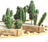 FagusHome Artificial Cactus Decor Faux Cactus Plant Fake Succulents Plants Artificial Cacti 4 Pieces Unpotted Indoor Home Décor Fake Cactus Stems...