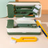 4 PCS Hand-held Groove Gap Cleaning Tools, Window Door Sliding Track Cleaning Brush + Dustpan Cleaning Brushes, Home Kitchen Cleaning Brush Tool...