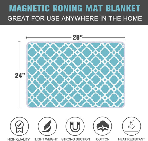 Ironing Mat, Portable Travel Ironing Pad, 28 x 24inch Ironing Mat for Table Top of Washer, Dryer, Table Top, Countertop, Silincoe Coating and Scor...