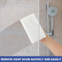 Handled Bath Scrubber, Bathroom Scouring Pad, Heavy Duty Cleaning Sponge Scrub Brush, Non-Scratch Remove Soap Scum, for Cleaning Shower Tile Batht...