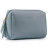Narwey Small Vegan Leather Makeup Bag for Purse Travel Makeup Pouch Mini Cosmetic Bag for Women (Small, Greyish Blue)...