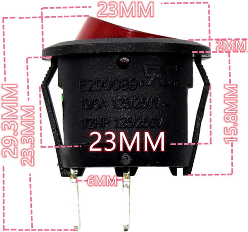 On Off Power Switch Compatible with Hoover 270046001 440003992 UH70815 UH70819 UH71250 UH71230 UH70817 UH71251 UH70821 UH70829 UH70832 UH70839 Vac...