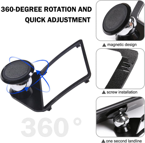 LLKUANG Car Mobile Phone Mount Compatible with BMW 3 4 Series M3 M4 F30 F31 F32 F33 F34 F36 F80 F82 F83 360-Degree Rotary Cell Phone Holder Naviga...