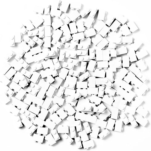 Strictly Briks Classic Bricks Starter Kit, White, 192 Pieces, 1x2 Inches, Building Creative Play Set for Ages 3 and Up, 100% Compatible with All M...
