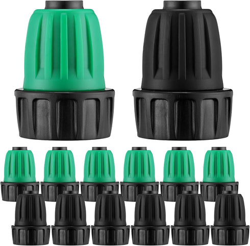 12 Pcs 1/2 Inch Garden Hose Adapter 3/4" to 1/2" Drip Irrigation Tubing Faucet Adapter Drip Irrigation Parts Faucet to Hose Adapter for Garden 3/4...
