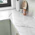 STCIKEEP Silver White Marble Contact Paper Peel and Stick Countertops Waterproof Marble Wallpaper Self Adhesive Marble Countertop Contact Paper fo...