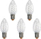 Pack of 25 C7 LED Outdoor Christmas Lights Replacement Bulbs for Holiday Decoration,UL IP65 Waterproof Dimmable Faceted C7 Light Bulbs (sun warm w...
