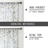 Tollpiz Short Sheer Floral Tier Curtains Yellow Flower Butterfly Printed Half Window Curtain Rod Pocket Kitchen Voile Faux Linen Curtains for Bath...