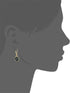 Anne Klein "Ear Spectacular" Gold-Tone Jet Single Stone Drop Earrings...