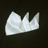 Deluxe White Glow Silk Dupioni Pocket Square 100% Silk - Full-Sized 17"x17"...